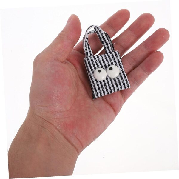 Set 4 Mini Borse Canvas per Bambole - Accessori Decorativi per Case delle Bambole