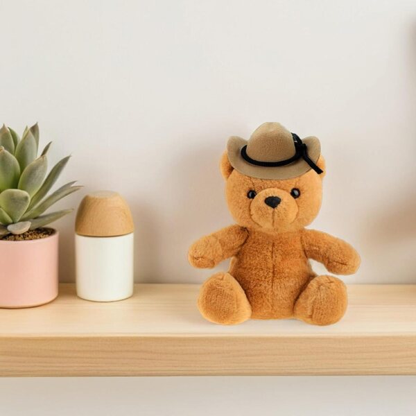 4 Mini Cappelli Cowboy Beige per Bambole - Decorazioni Western Perfette 8 cm