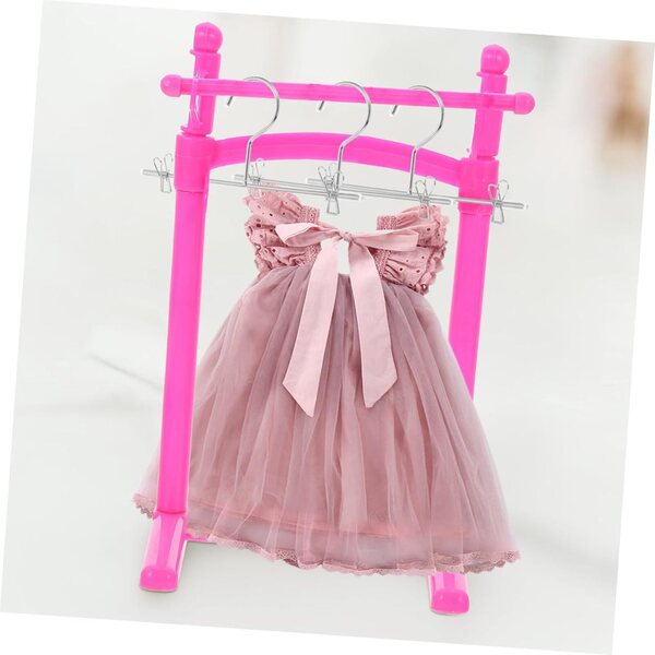 Set 5 Mini Appendiabiti in Ferro Argento per Vestiti Bambole - Eleganti e Pratici