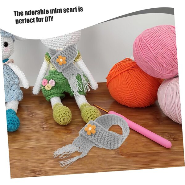 Beaupretty 5 Mini Sciarpe Morbide e Regolabili per Bambole e Decorazioni DIY