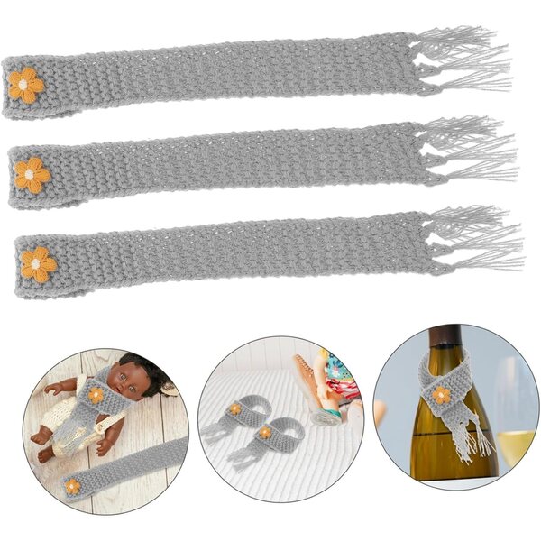 Beaupretty 5 Mini Sciarpe Morbide e Regolabili per Bambole e Decorazioni DIY