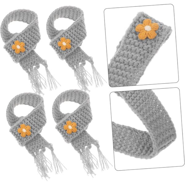 Set mit 5 verstellbaren Mini-Wollschals für Puppen und elegantes DIY-Zubehör