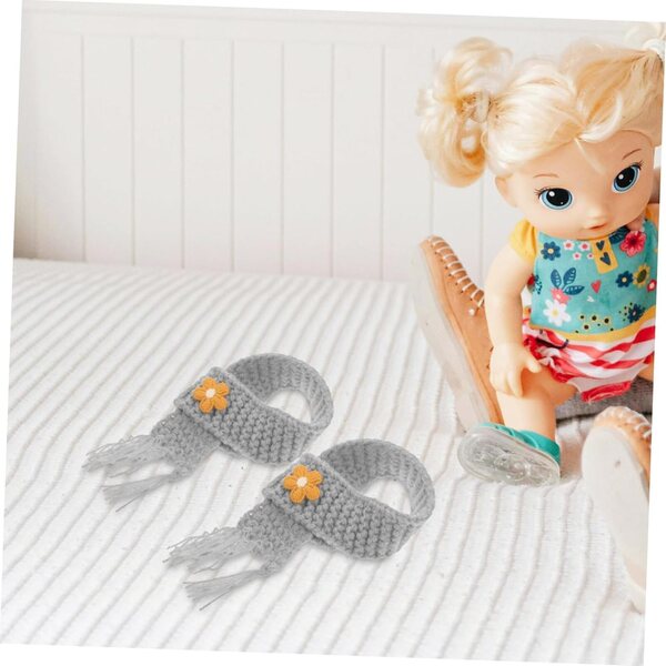 Set mit 5 verstellbaren Mini-Wollschals für Puppen und elegantes DIY-Zubehör
