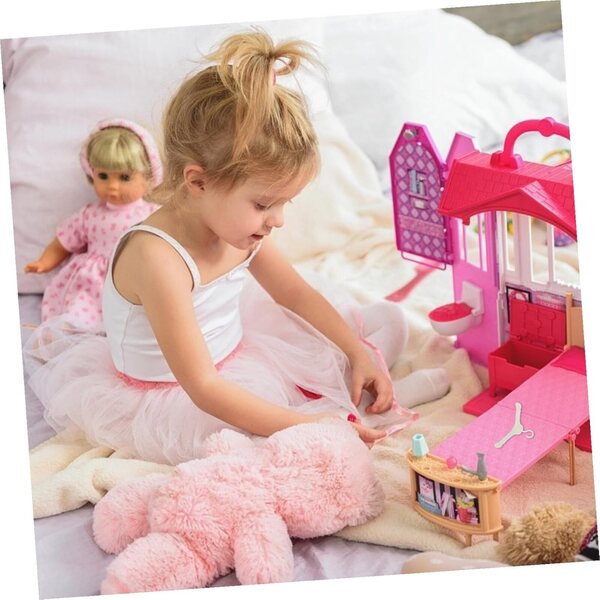 50 Mini-Kleiderbügel aus widerstandsfähigem Kunststoff für Kleidung und Puppen – Organisationszubehör