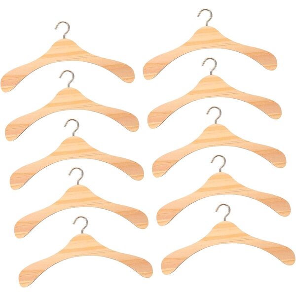 10 Grucce in Legno Naturale Miniature per Bambole Casa delle Bambole BJD