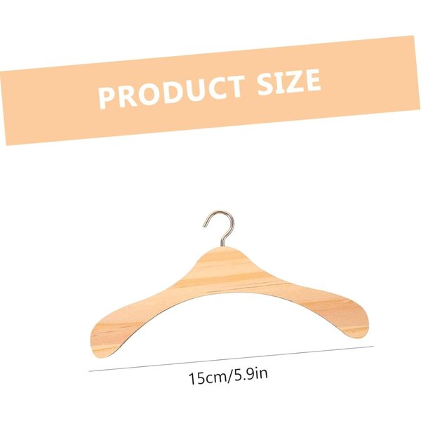 10 Grucce in Legno Naturale Miniature per Bambole Casa delle Bambole BJD