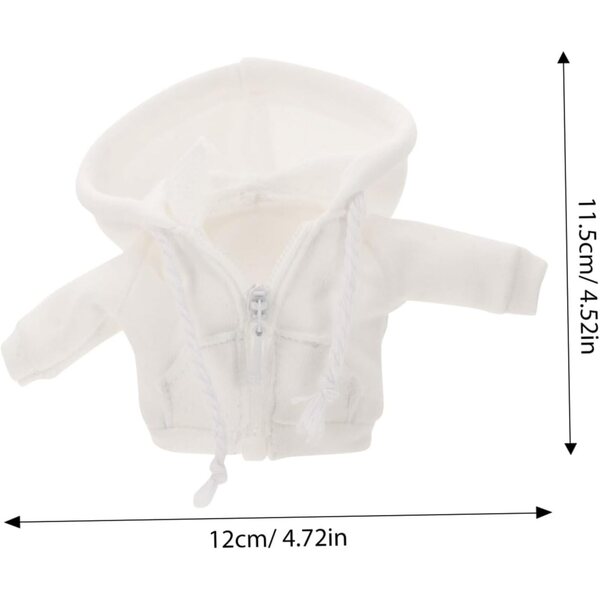 Felpa Cappuccio Miniatura per Bambole 1/12 Abbigliamento Elegante e Realistico