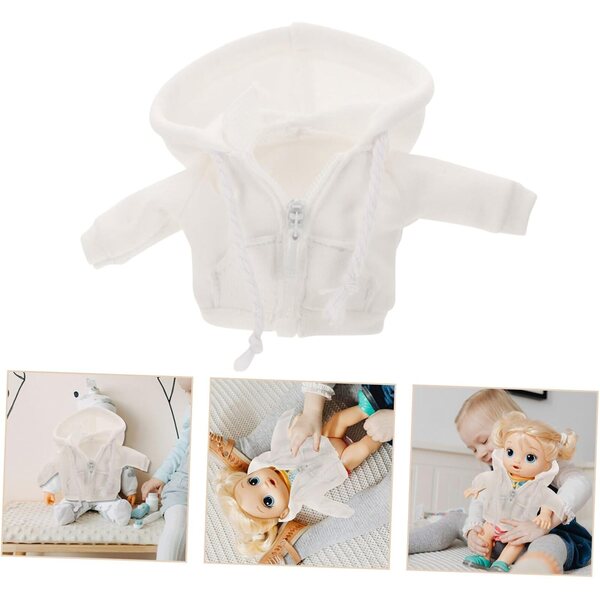 Felpa Cappuccio Miniatura per Bambole 1/12 Abbigliamento Elegante e Realistico