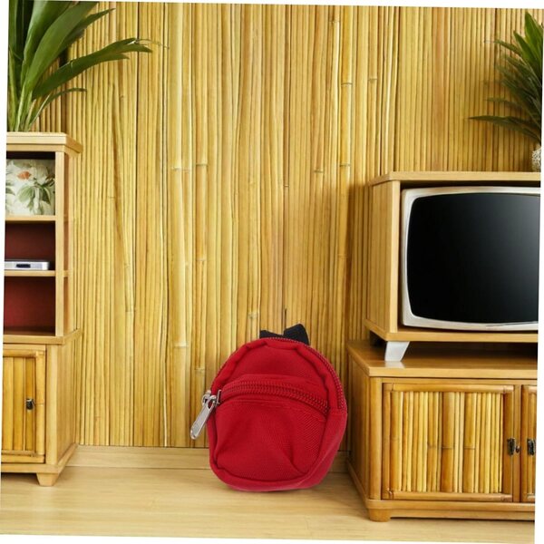 BESTonZON 6 mini zaini in nylon per bambole con cerniera, accessorio scenico per casa delle bambole