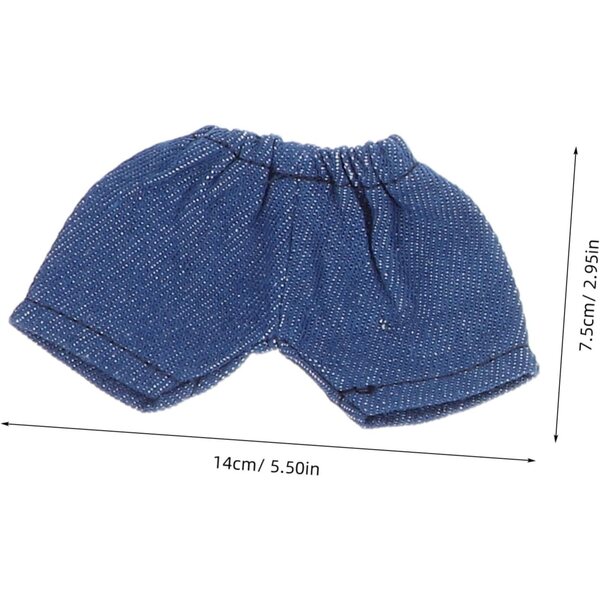 5 Pantaloncini Corti Bambole in Cotone Morbido con Vita Elastica - Accessori Colorati