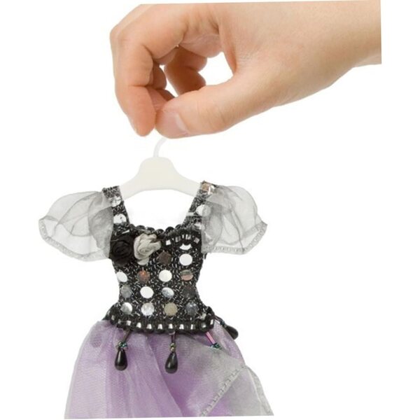 BESPORTBLE 100 Mini Appendiabiti per Bambole in Plastica Bianca, 5,5x3 cm