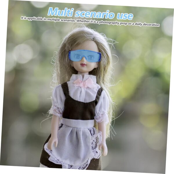 UPKOCH 6 Mini-Vintage-Sonnenbrillen für Puppen, Miniatur-Modeaccessoires
