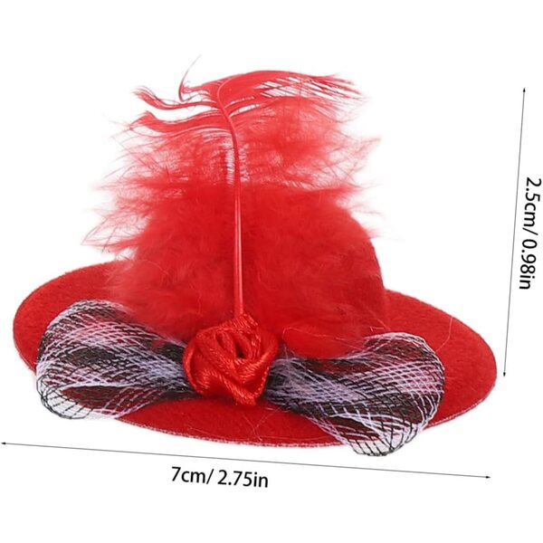 BESPORTBLE 5 Mini Cappelli a Cilindro per Bambole, Accessori Artigianali Colorati