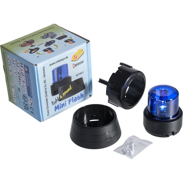 Ferbedo MiniFlash Blaues Blinklicht für Kinderwagen und Trettraktoren Rolly Toys