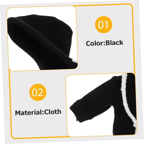 ERINGOGO Felpa con Cappuccio per Bambole Miniature Abbigliamento Elegante e Resistente