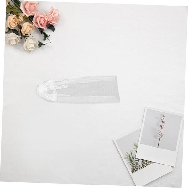 Set 3 Veli da Sposa in Garza e Pizzo per Bambole - Accessori Matrimonio Fai da Te