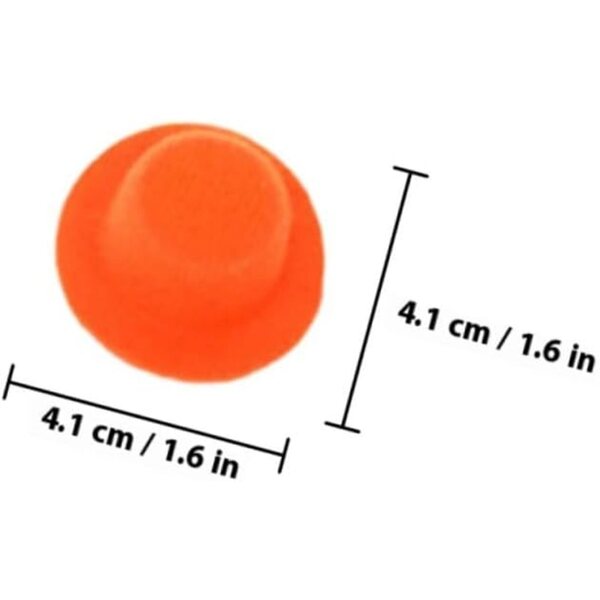 BESPORTBLE Set 6 Mini Cappelli a Bombetta per Bambole in Peluche Colorati e Decorativi