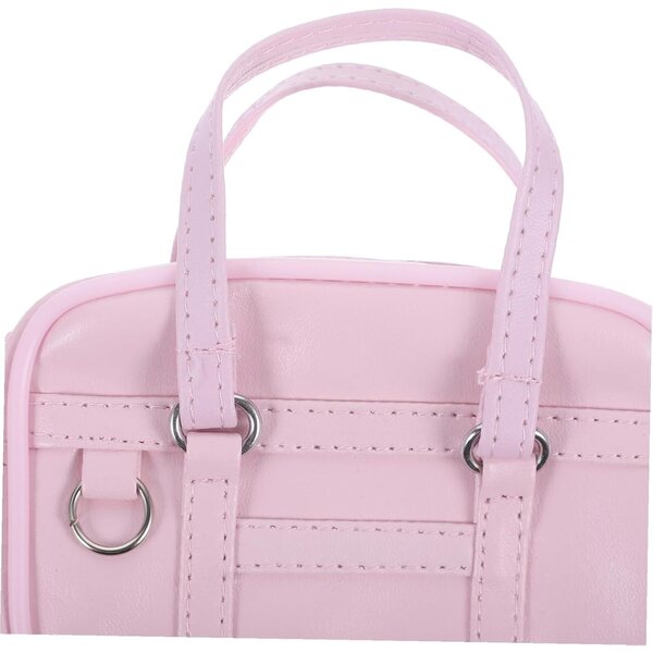Gatuida Miniatur-Tasche für Puppen, 18 cm, rosa, dekoratives Accessoire für das Puppenhaus