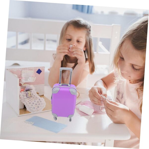 Miniaturkoffer für Lavendelpuppen aus starrem und realistischem ABS, 17 x 9,8 x 4,8 cm