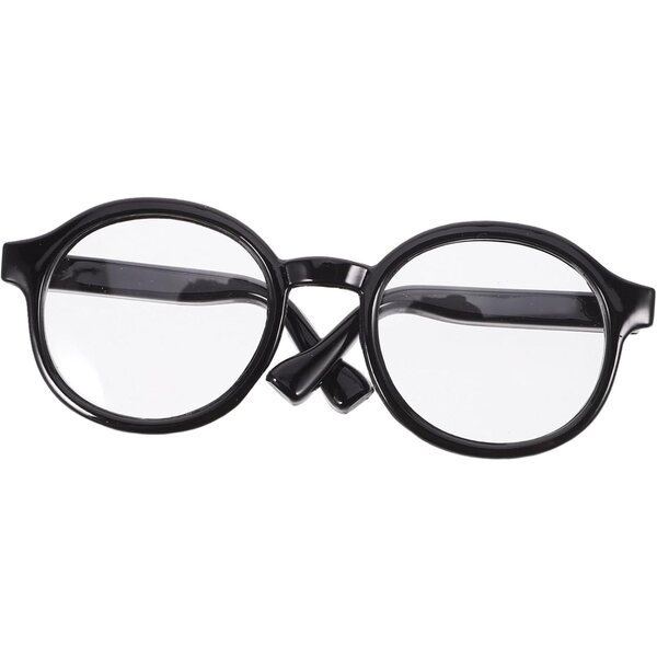 Hemobllo Occhiali da Costume Rotondi Miniatura per Bambole da 20 cm, Accessori Artigianali