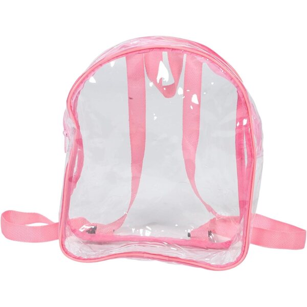 Vaguelly Transparenter Rucksack für Puppen aus widerstandsfähigem PVC 25x30x10 cm für die Reise