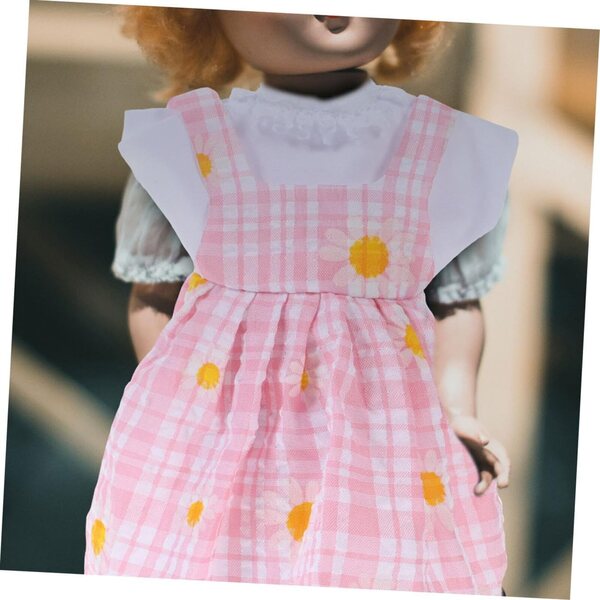 Vestiti per Bambole SOPOTUTU con 2 Stili e Cappello, Gonna Decorativa Rosa