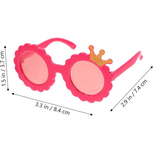 Beaupretty 5 Paia Occhiali da Sole in Plastica Colorati per Bambole Mini Accessori