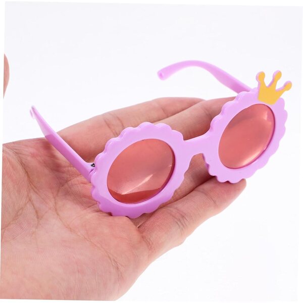 Beaupretty 5 Paia Occhiali da Sole in Plastica Colorati per Bambole Mini Accessori