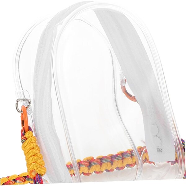 WOONEKY Borsa Trasparente da Viaggio per Bambole con Tracolla e Organizer in PVC Resistente