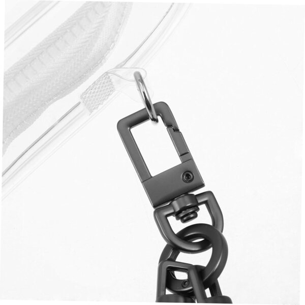 Vaguelly transparente PVC-Tasche mit farbigem Schlüsselband für Puppen und Mehrzweckgegenstände