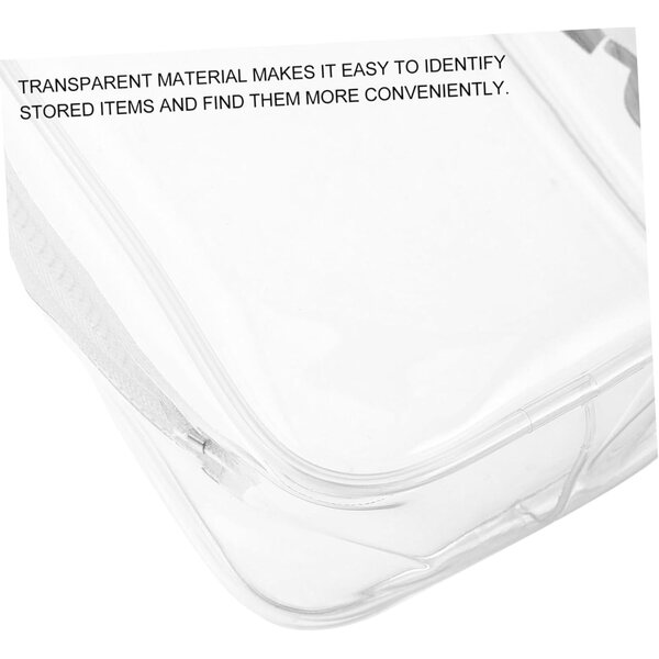 Vaguelly transparente PVC-Tasche mit farbigem Schlüsselband für Puppen und Mehrzweckgegenstände