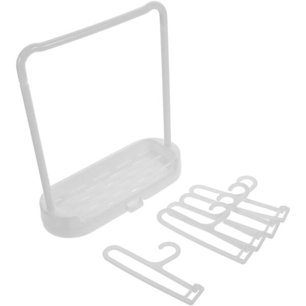 Vaguelly Mini-Stabiler Puppenkleiderhalter – einfach zu verwendender, platzsparender Organizer