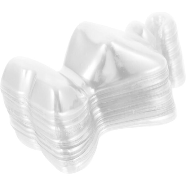 100 transparente Mini-Kunststoff-Kleiderbügel für Puppen – platzsparender Puppenhaus-Organizer