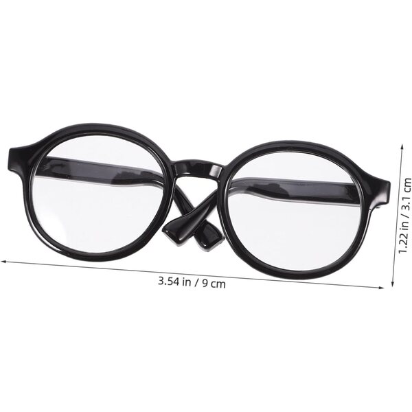 Occhiali mini in plastica per bambole da 20 cm - accessori artigianali per vestiti