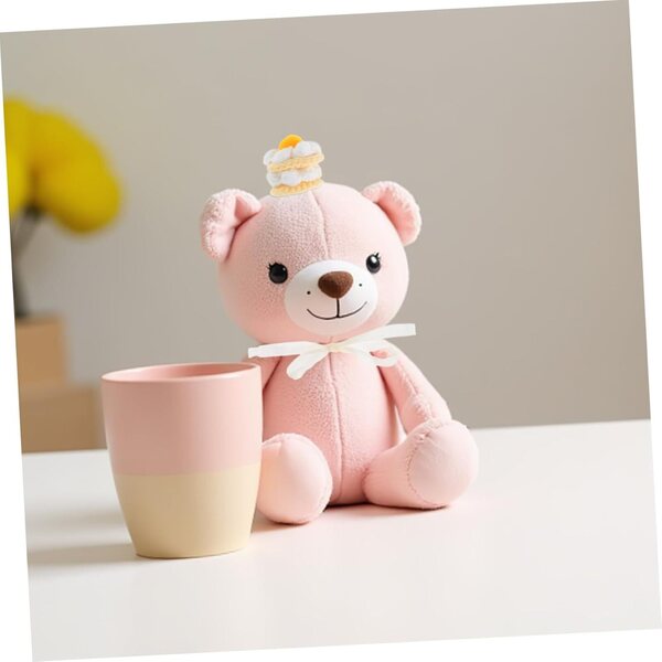 UPKOCH Cappello Miniatura a Forma di Torta di Fragole per Bambole 10-17 cm