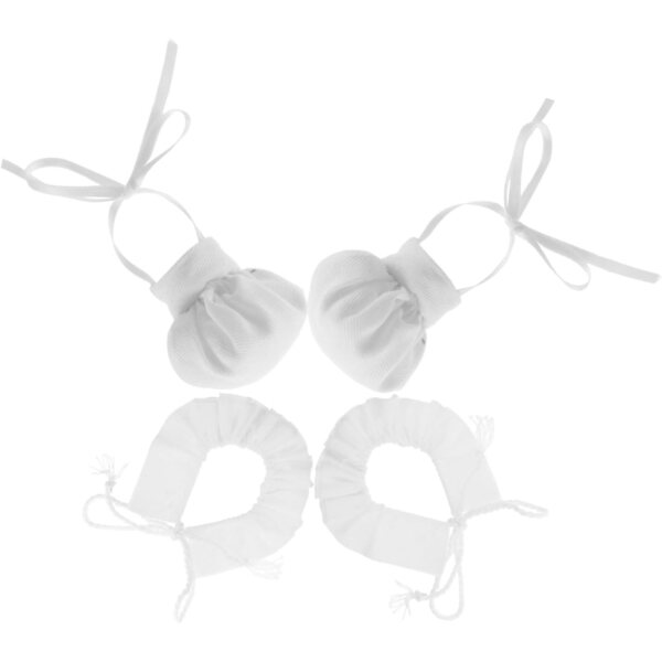 Set 2 Cappellini Mini Cuoco e Fazzoletti per Bambole 10-15cm - Accessori Gioco di Ruolo
