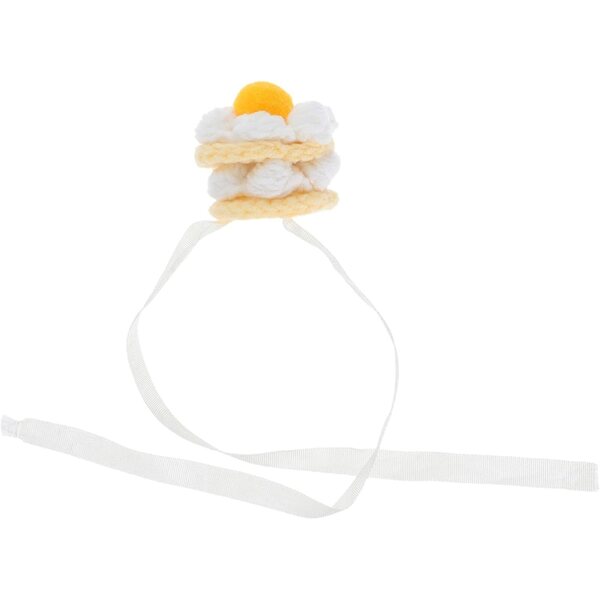 Cappello Mini Lavorato a Maglia per Bambola a Forma di Torta di Fragole Artigianale