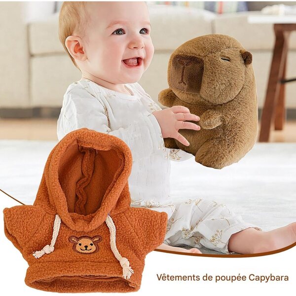 Capybara-Kleid für Plüsch 8-10 cm aus Polyester: Weiches und widerstandsfähiges Kostüm