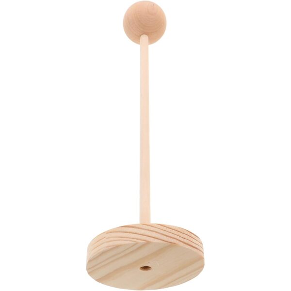 YARNOW Figurenhalterständer für Puppenperücken, elegantes und robustes Design, 36 x 10 x 10 cm