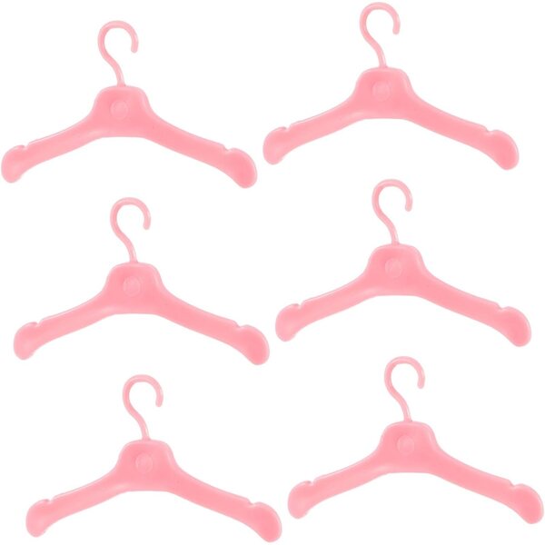 Beaupretty 50 Mini-Kleiderbügel aus umweltfreundlichem Kunststoff für sichere und widerstandsfähige Puppenkleidung