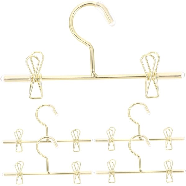 Mini Grucce Dorate per Bambole in Metallo 75mm - Set 5 Pezzi per Armadio Bambole