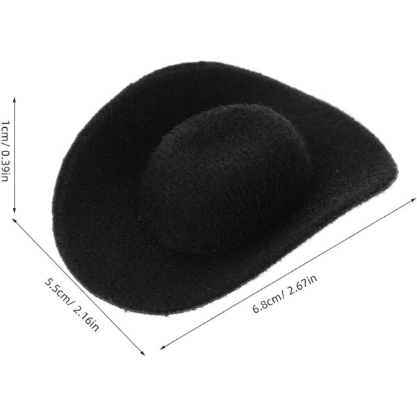 Abaodam 6 Mini Cappelli Cowboy in EVA per Bambole e Decorazioni Creative