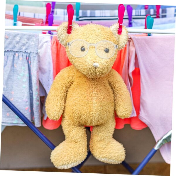 Mini Occhiali Rotondi Trasparenti 9cm per Bambole 20cm - Accessori Decorativi e Leggeri