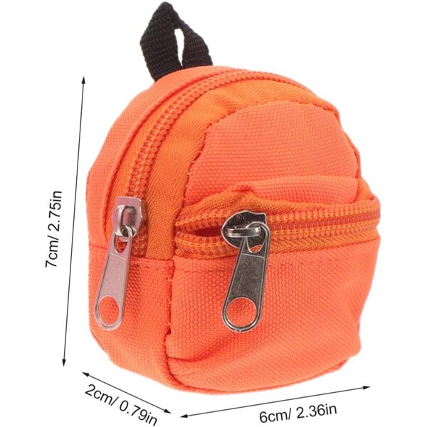 BESTonZON 6 Pezzi Mini Zaini per Bambole in Tessuto - Accessori Leggeri e Resistenti