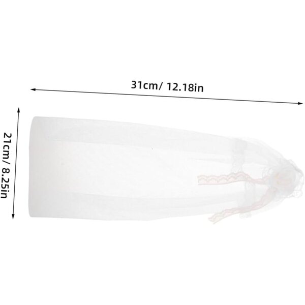 BESPORTBLE 3 Pezzi Accessori Sposa per Bambole in Tulle Leggero Miniature Nuziali