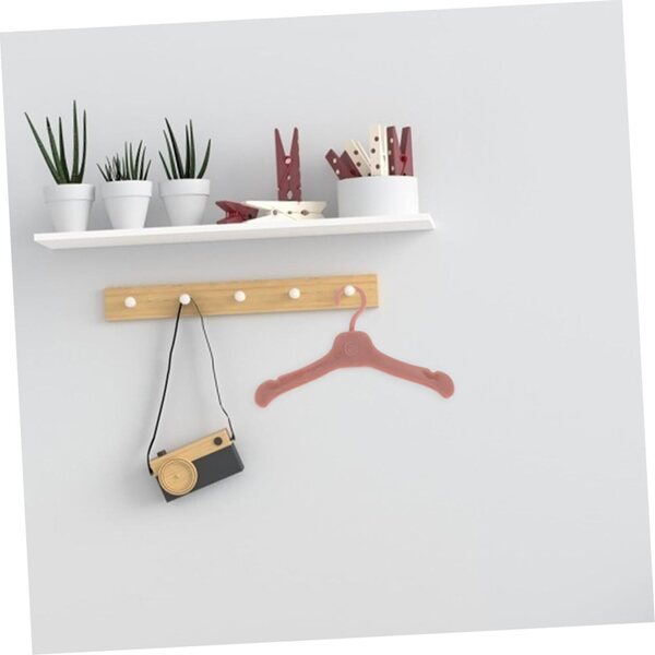 100 Mini-Kleiderbügel aus hellbraunem Kunststoff für Puppen – funktionales und langlebiges Design
