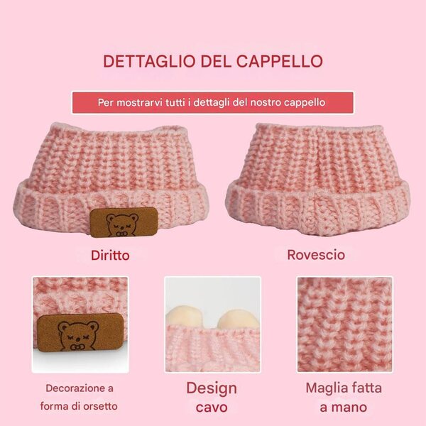 Gehäkeltes Puppenkleidungs-Komplettset für 15–17 cm große Puppen mit Zubehör