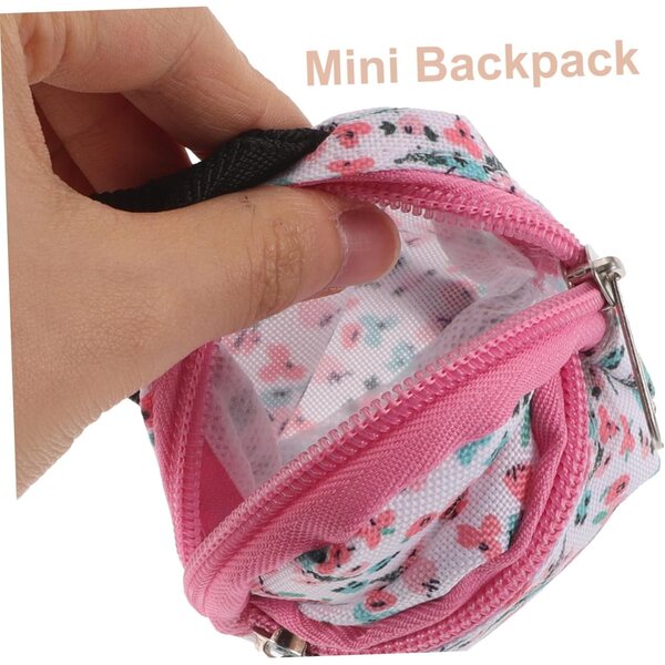 Set mit 6 tragbaren und widerstandsfähigen Stoffrucksäcken für Minipuppen – Puppenspielzubehör