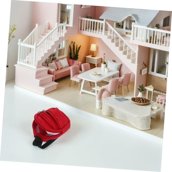 6 Zaini Miniatura per Bambole con Cerniera Funzionante e Design Kawaii