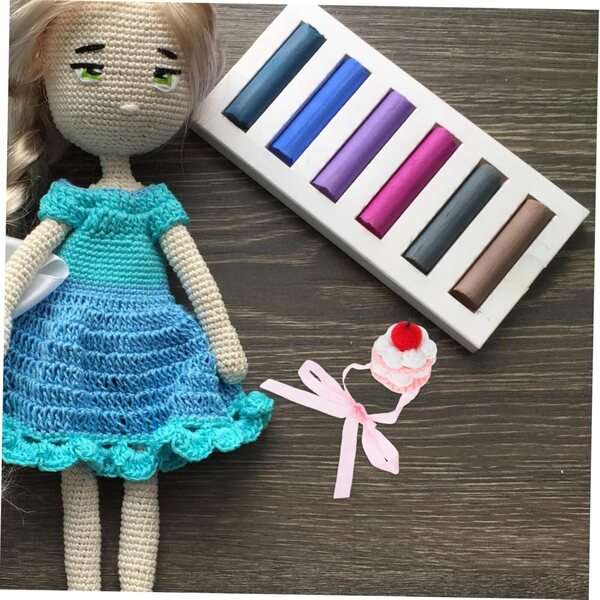 Gestrickte Mini-Plüschmütze für 10–17 cm große Puppen und Tiere